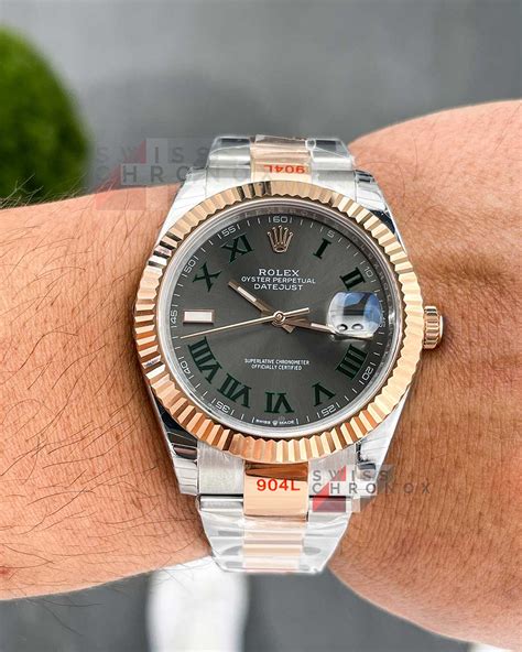 rolex datejust 41mm rose gold.